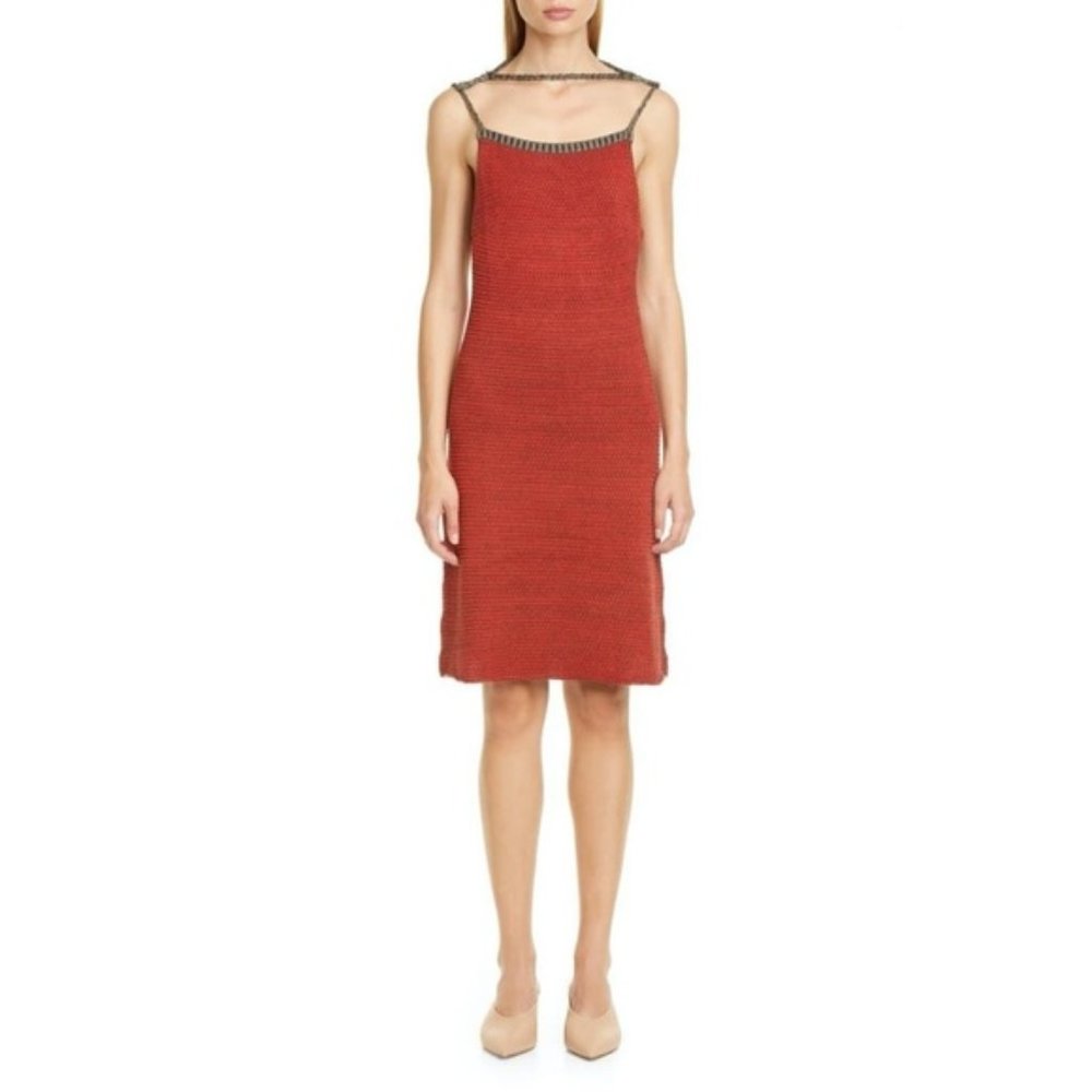 Eckhaus Latta Décolleté Sweater Knit Dress